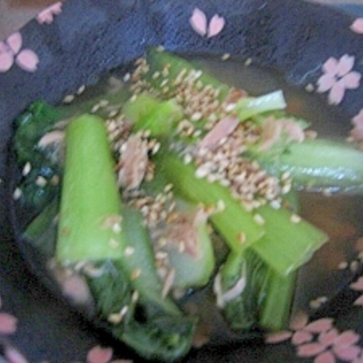 ツナと小松菜の煮物